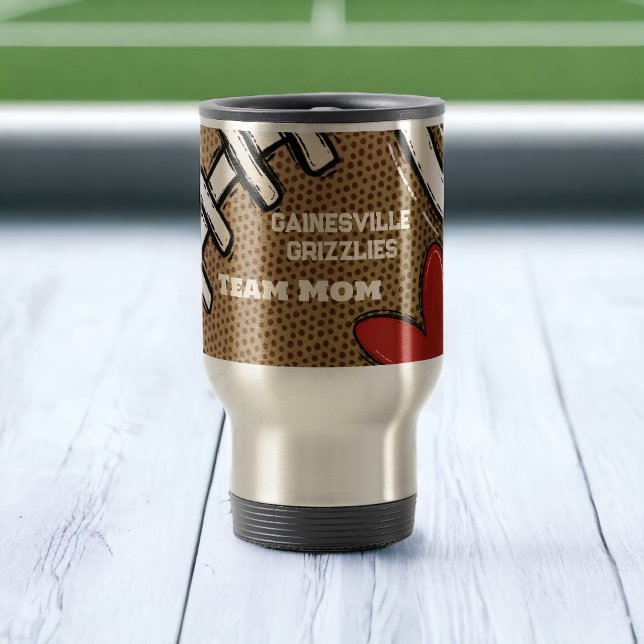 Football Team Mum Personalised Gift  Travel Mug (Creator Uploaded)