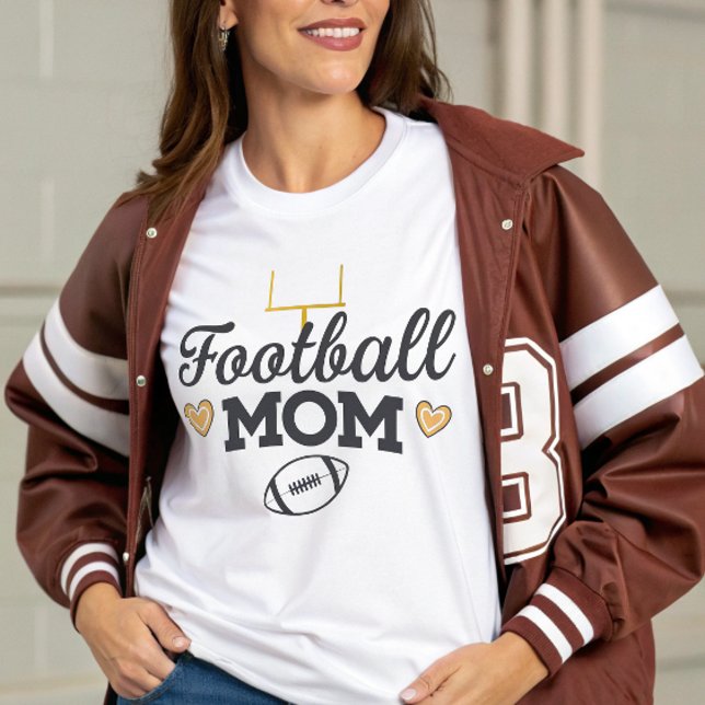 Football team mum stylish personalised  Tri-Blend shirt (Creator Uploaded)