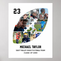 Football Team Senior Graduation Ball Photo Collage