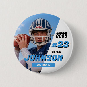 Football Team Senior Night Custom Colour Sports 6 Cm Round Badge