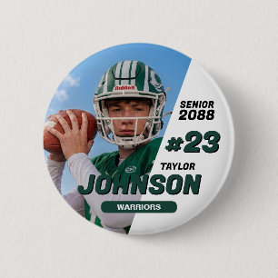Football Team Senior Night Custom Colour Sports 6 Cm Round Badge