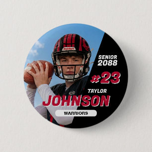 Football Team Senior Night Custom Colour Sports 6 Cm Round Badge