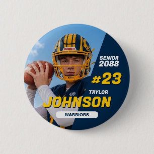 Football Team Senior Night Custom Colour Sports 6 Cm Round Badge