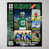 Football Team Sports Player Senior Photo Collage