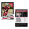 Football Team Trading Card Sport Gift Black Red