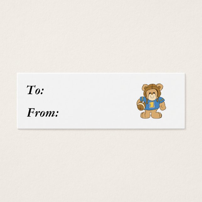 Football Teddy Bear Design (Front)