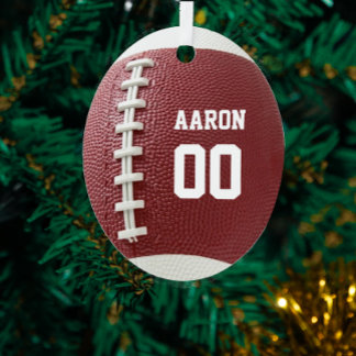 Football Texture Look  Metal Tree Decoration