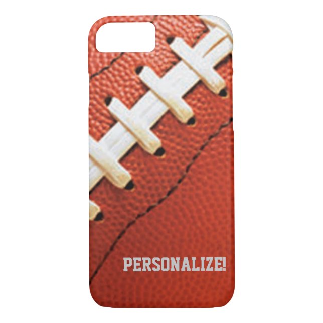Football Texture Personalised iPhone 7 case (Back)