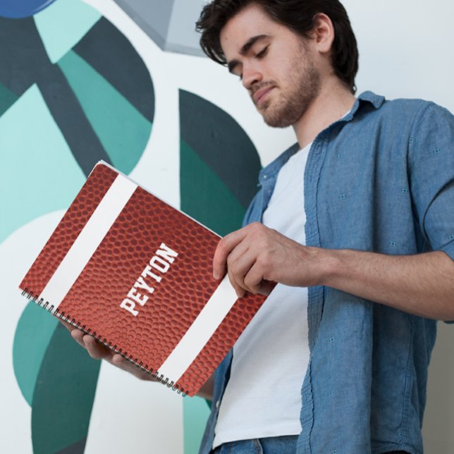 Football Texture Personalised Notebook (Creator Uploaded)