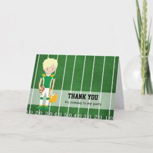 Football Thank You Card