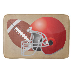FOOTBALL THEME BATH MAT