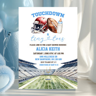 Football Theme Boy Baby Shower Invitation