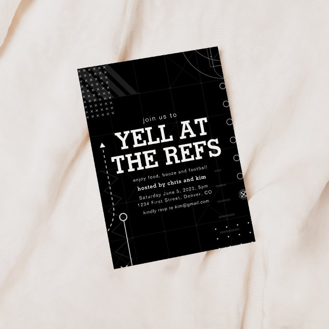 Football Theme Party Invitation Template (Creator Uploaded)