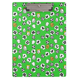 Football Theme with White Shirts Clipboard