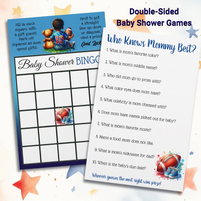 Football Themed Bingo and Who Knows Mummy Best Flyer (Creator Uploaded)