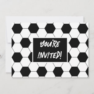 Football Themed Birthday Party Invite
