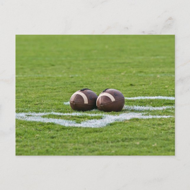 football themes postcard (Front)