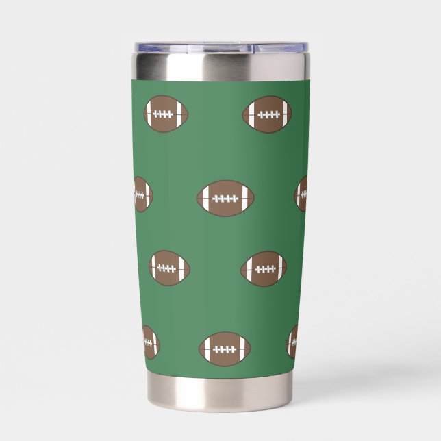Football Thermal Tumbler  (Front)