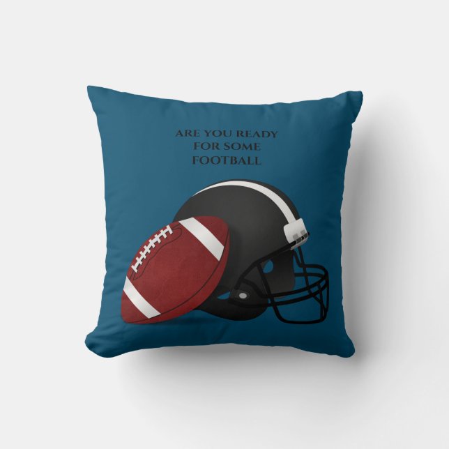 FOOTBALL throw pillow. Cushion (Front)