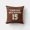 Football Throw Pillows PERSONALIZED with Your Text