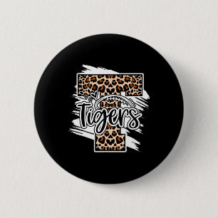 Football Tigers School Sports Fan Team Spirit 6 Cm Round Badge