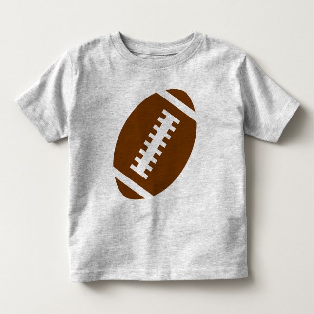 FOOTBALL TODDLER Grey | Front Football Graphic Toddler T-Shirt (Front)
