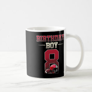 Football Touchdown 8th Birthday 8 Year Old Ready T Coffee Mug