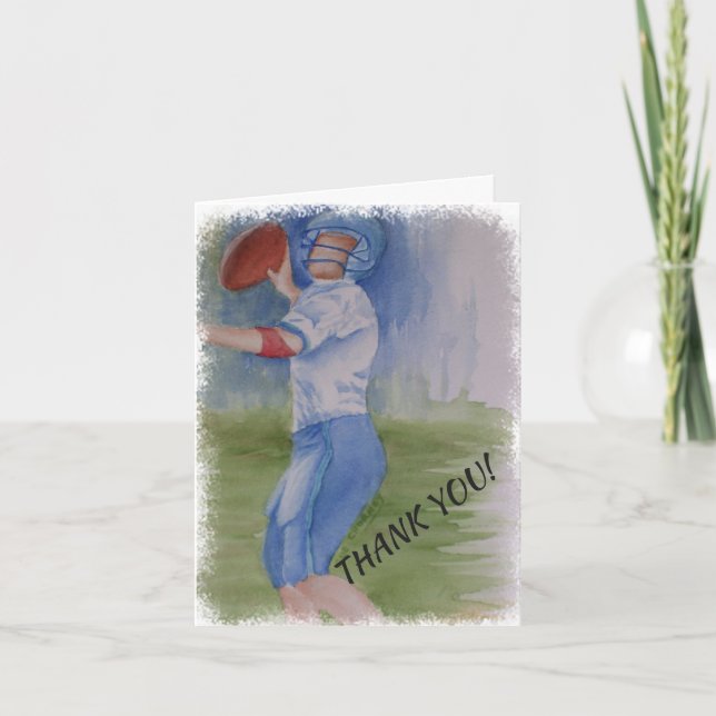 FOOTBALL TOUCHDOWN PASS THANK YOU (Front)