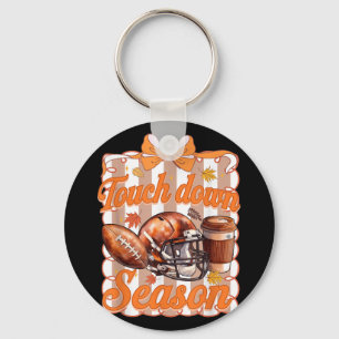 Football Touchdown Season, Fall Football Coquette, Key Ring