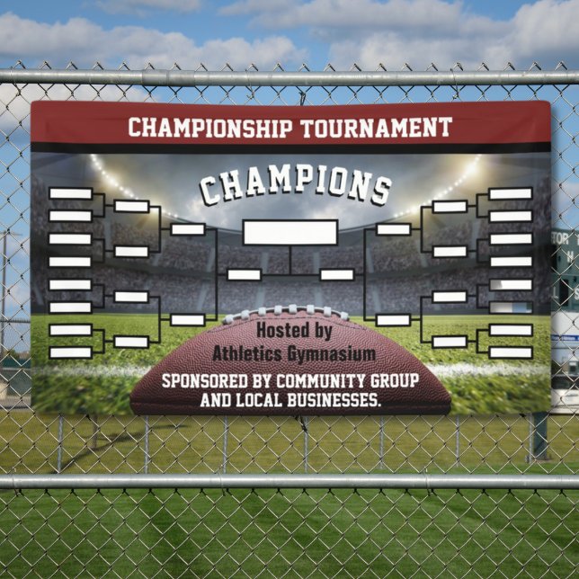 Football Tournament Brackets 16 Team Banner (Creator Uploaded)