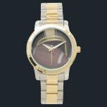 Football Two-Tone Watch<br><div class="desc">Two-Tone The gold and silver tone watch is a small-faced watch perfect for everyday wear. It features a three-hand quartz movement, water resistance to 100 feet, and a gold and silver tone metal bracelet. Customise the face with your name and designs for a watch customised for your wrist only. Customise...</div>