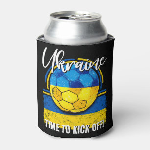 Football Ukraine Flag, European Sports Fan Can Cooler