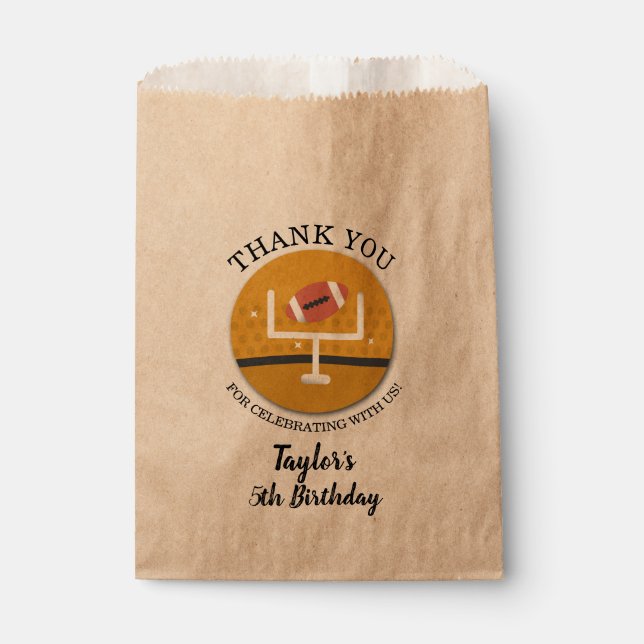 Football Uprights Favour Bags (Front)