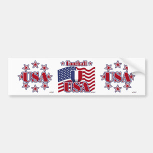 Football USA Bumper Sticker