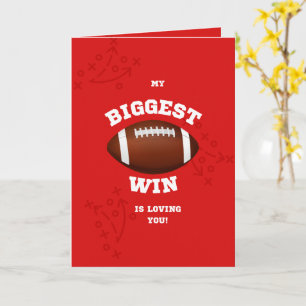 Football Valentine’s Day Card