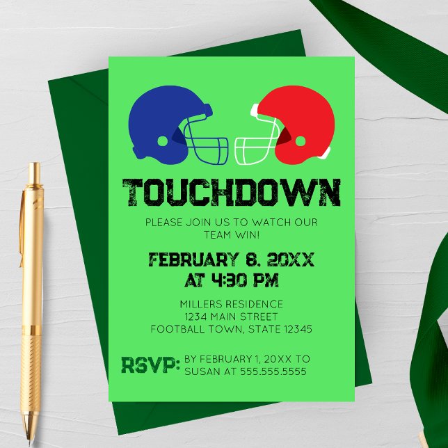Football Watch Party Invitation (Creator Uploaded)
