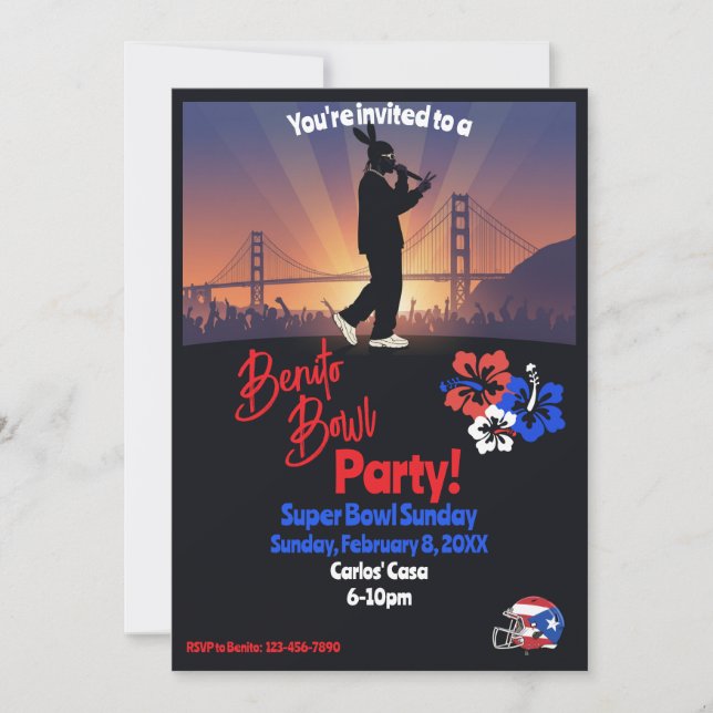 Football Watch Party Invitation (Front)