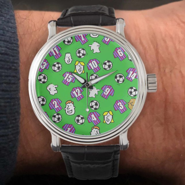 Football Watch - with Claret & Blue Striped Shirts (Creator Uploaded)