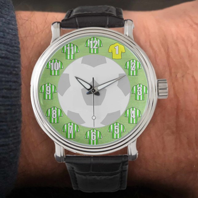 Football Watch - with Green & White Striped Shirts (Creator Uploaded)