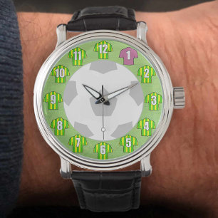 Football Watch - with Green & Yellow Shirts