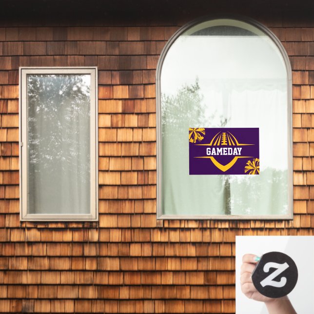 Football Window Cling (Home Window)