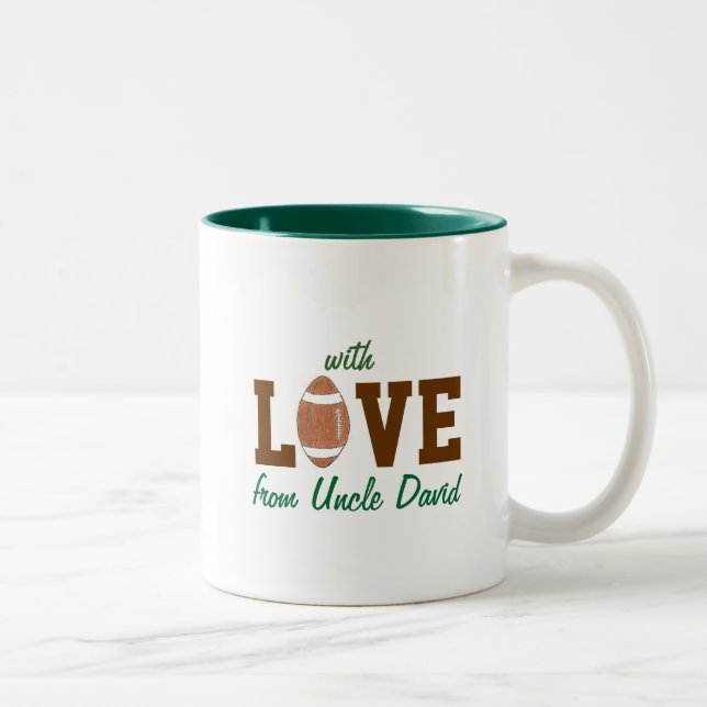Football "with love" gift mug (Right)