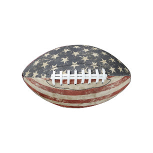 Football with USA flag