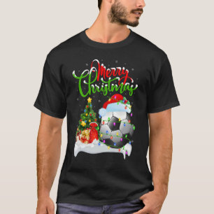 Football   Xmas Decorations Santa Football Christm T-Shirt