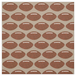 Footballs in a Row, Pattern Sports Fabric