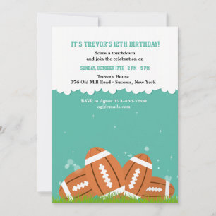 Footballs Invitation