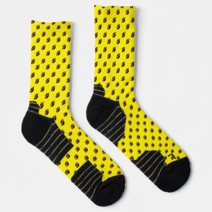 Footballs on Team Colour Yellow Socks