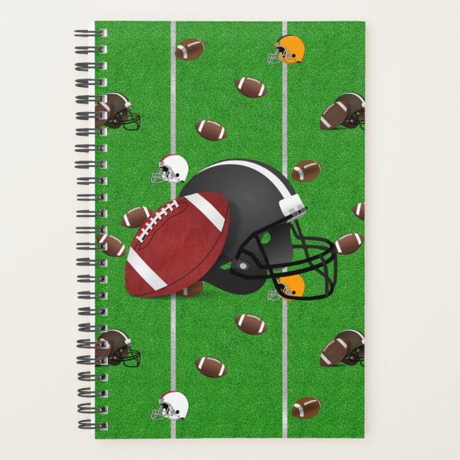 Footballs on the Football Field Planner (Front)