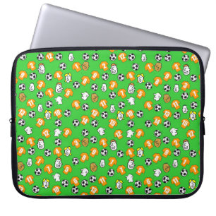 Footballs, Orange Shirts, & Fans Laptop Sleeve