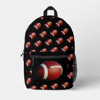 Footballs Printed Backpack